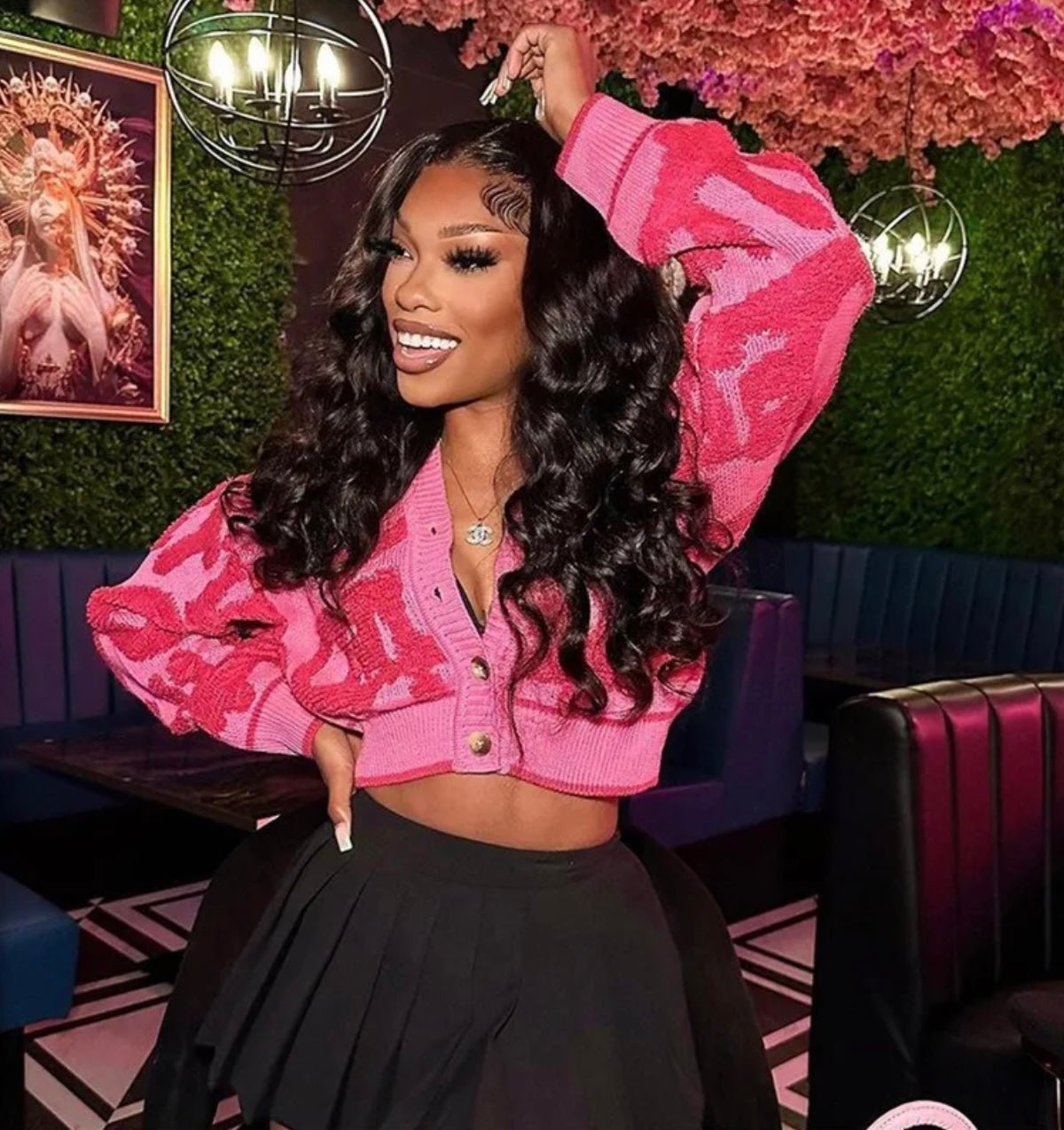 Pink Starburst Cardigan