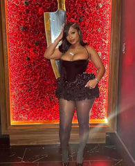 Black Rose Luxe Dress