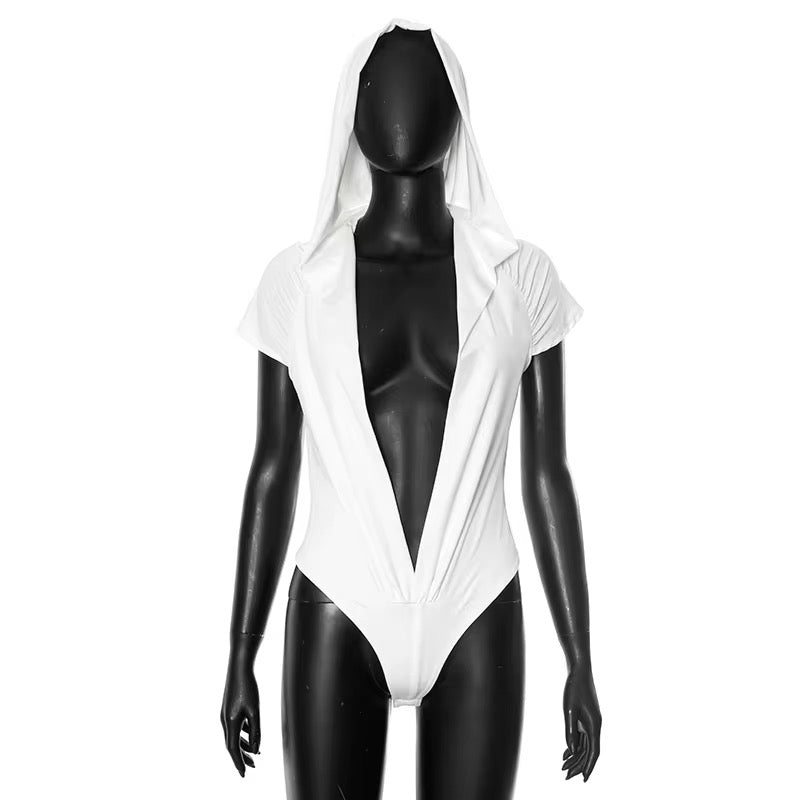 White Ice Hooded Bodysuit