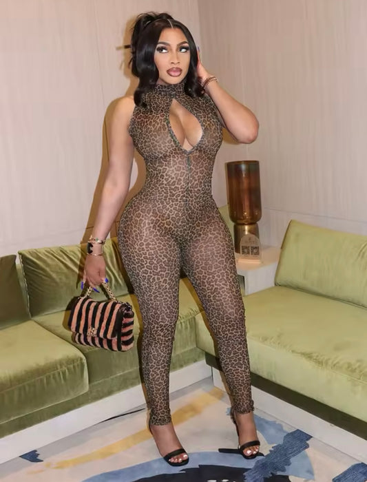 Cheetah mama Jumpsuit