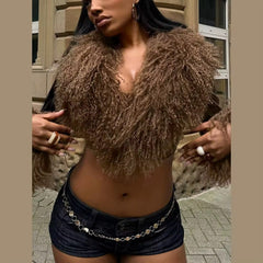 Main Character V Neck Fur