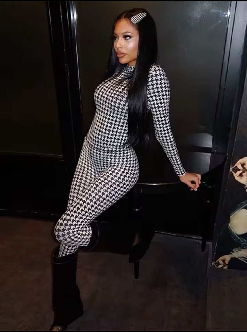 Pressure Print Jumpsuit