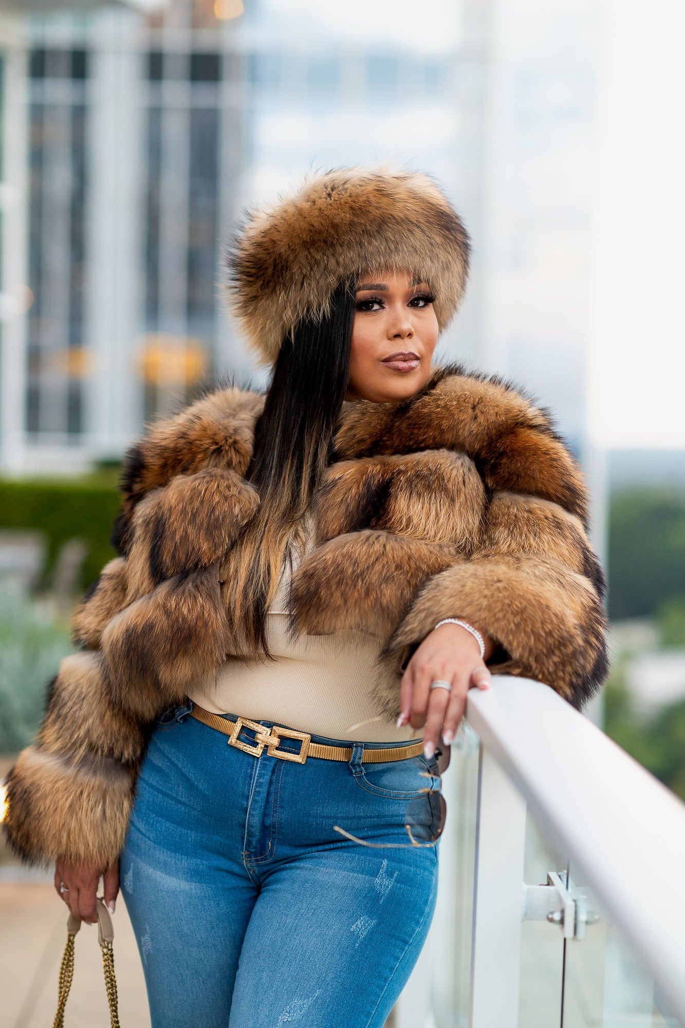 Icy Girl Raccon Fur