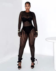 Midnight Siren Lace Junpsuit