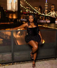 Black Rose Luxe Dress