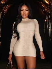 Snake BodyCon Dress