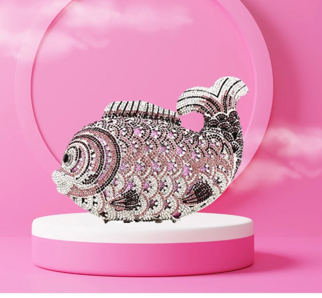 Pink Diamond Fish Clutch