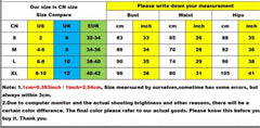 BALLERS BALL GOWN SIZE CHART